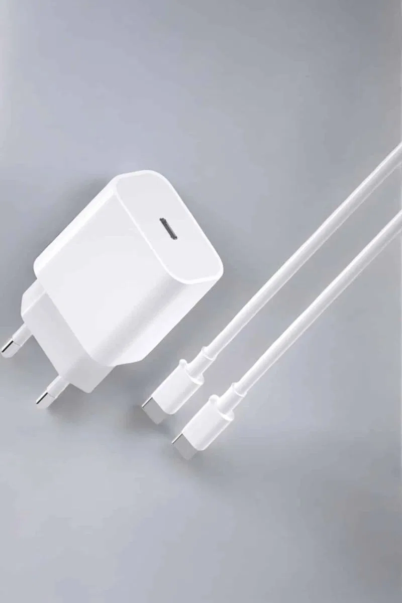 İos Uyumlu Type-c Girişli Hızlı Şarj 15/15 Pro Max Adaptör Ve Kablosu görsel 2