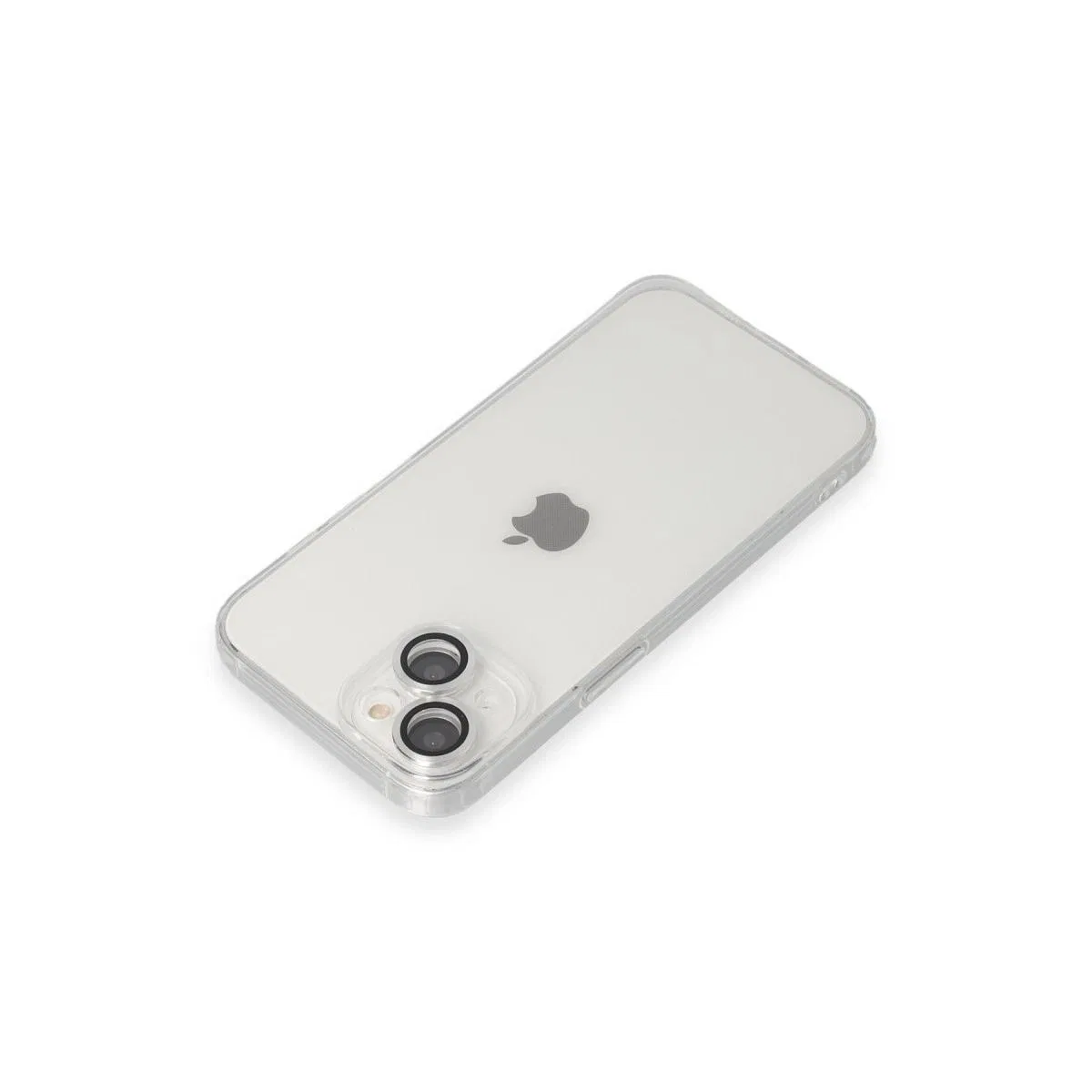 Apple İphone 14 Kılıf Luko Lens Silikon - Gümüş görsel 3