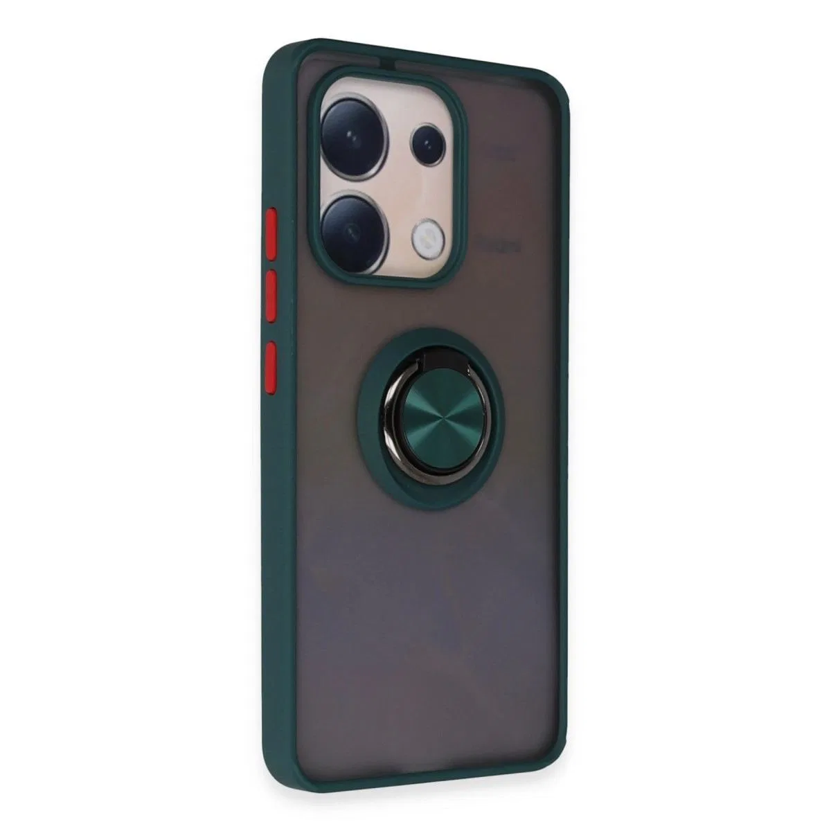 Xiaomi Redmi Note 13 4g Kılıf Montreal Yüzüklü Silikon Kapak - Yeşil görsel 2