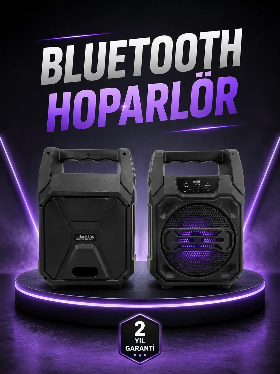 6. 5 İnç Kablosuz Hoparlör Bluetooth Bağlantılı Yüksek Ses