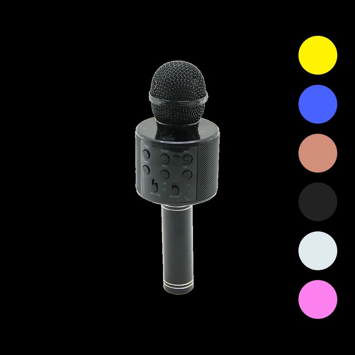 Kablosuz Karaoke Mikrofon Hoparlör (USB/TF/AUX, 800mAh) görsel 2