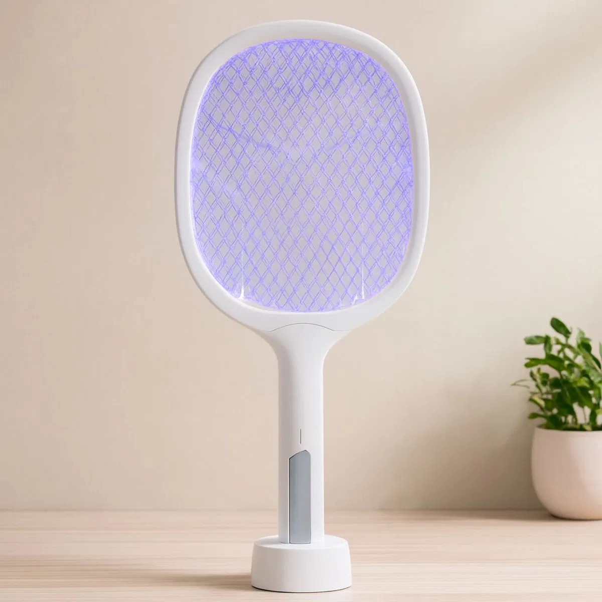 Elektronik Sinek Öldürücü Raket (Type-C Şarjlı) Beyaz/Gri