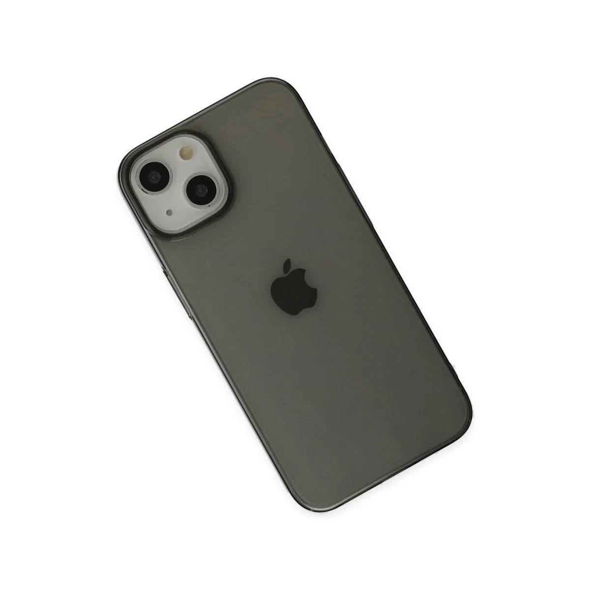 Apple İphone 14 Plus Kılıf Pc Sert Şeffaf Kapak - Siyah görsel 3