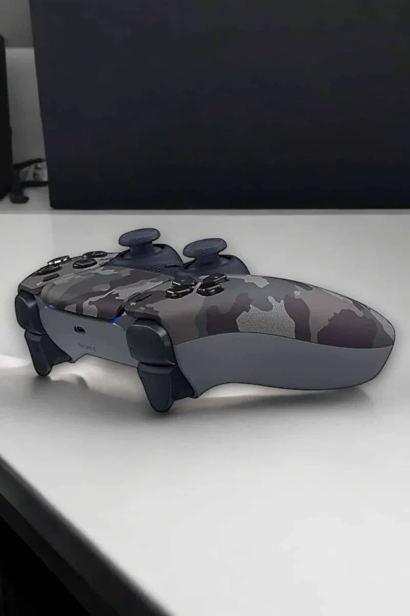 PS4 Oyun Kolu Kamuflaj Desenli Joystick görsel 3