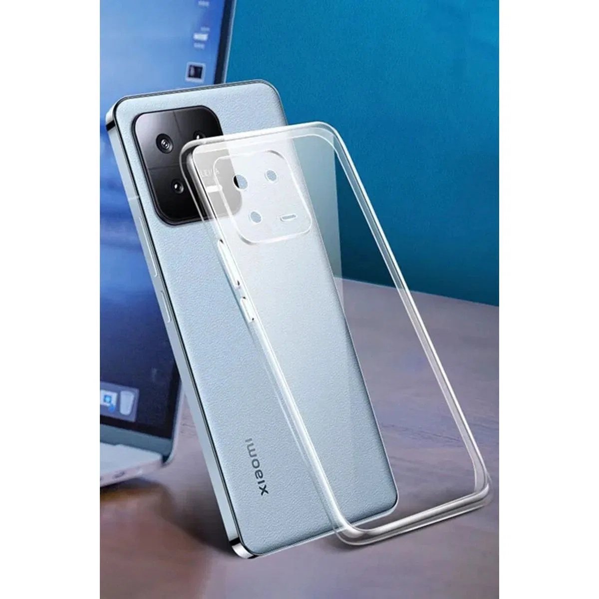 Newface Xiaomi Mi 13 Pro Kılıf Lüx Şeffaf Silikon görsel 4