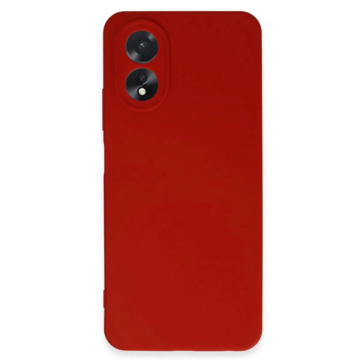 Oppo A38 Kılıf First Silikon - Kırmızı görsel 3