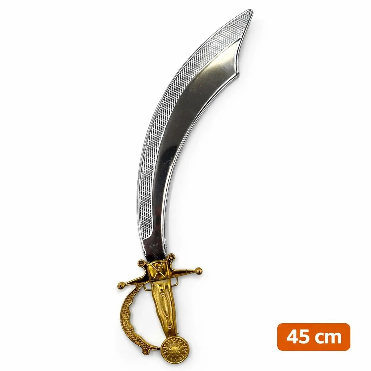 Parlak Metal Görünümlü Plastik Korsan Kılıcı 45 Cm görsel 3