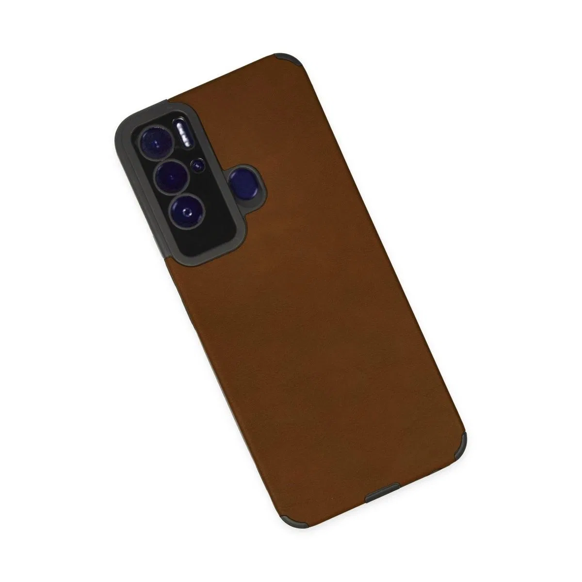 Tecno Pova Neo Kılıf Loop Deri Silikon - Kahverengi görsel 3
