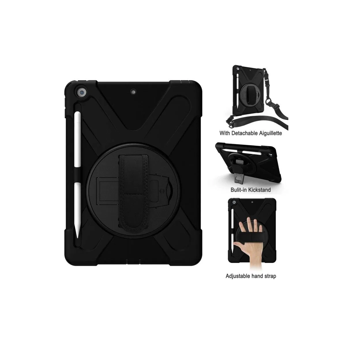 Apple İpad Pro 13 (2024) Kılıf Amazing Tablet Kapak - Siyah görsel 3