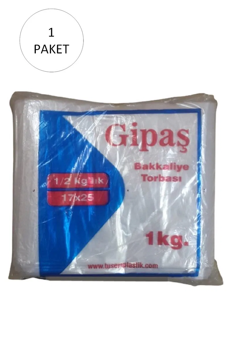 Bakkaliye Naylon Torba 1'kg lık 20x30 cm 1 Paket (Takriben 360 Adet) mudanis