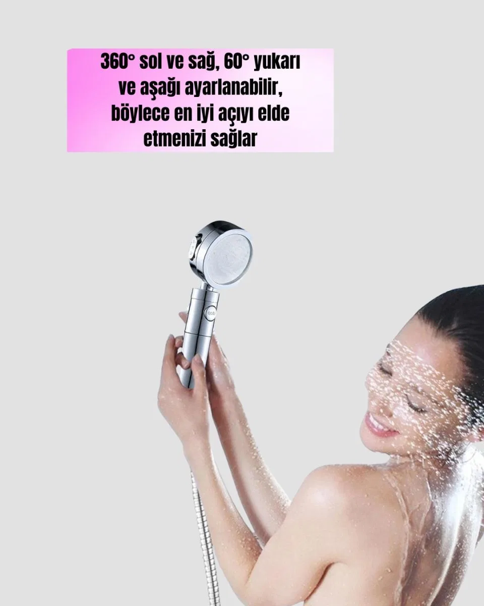 Su Basıncını Artıran Sızdırmaz Duş Başlığı görsel 4