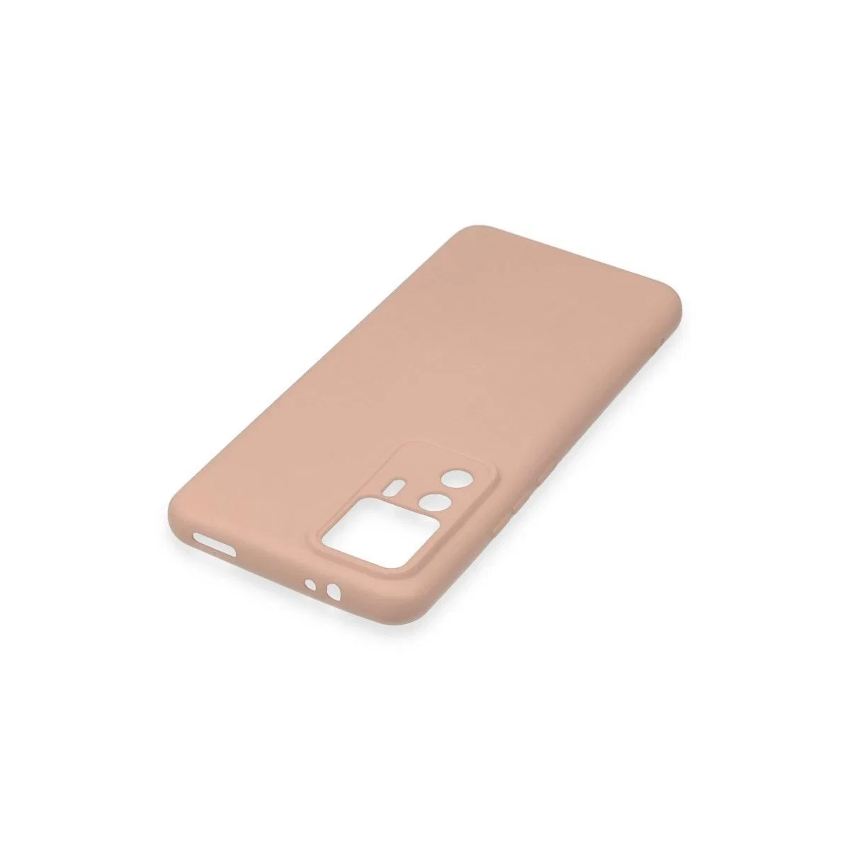 Xiaomi Mi 12t Pro Kılıf Nano İçi Kadife Silikon - Pudra görsel 4