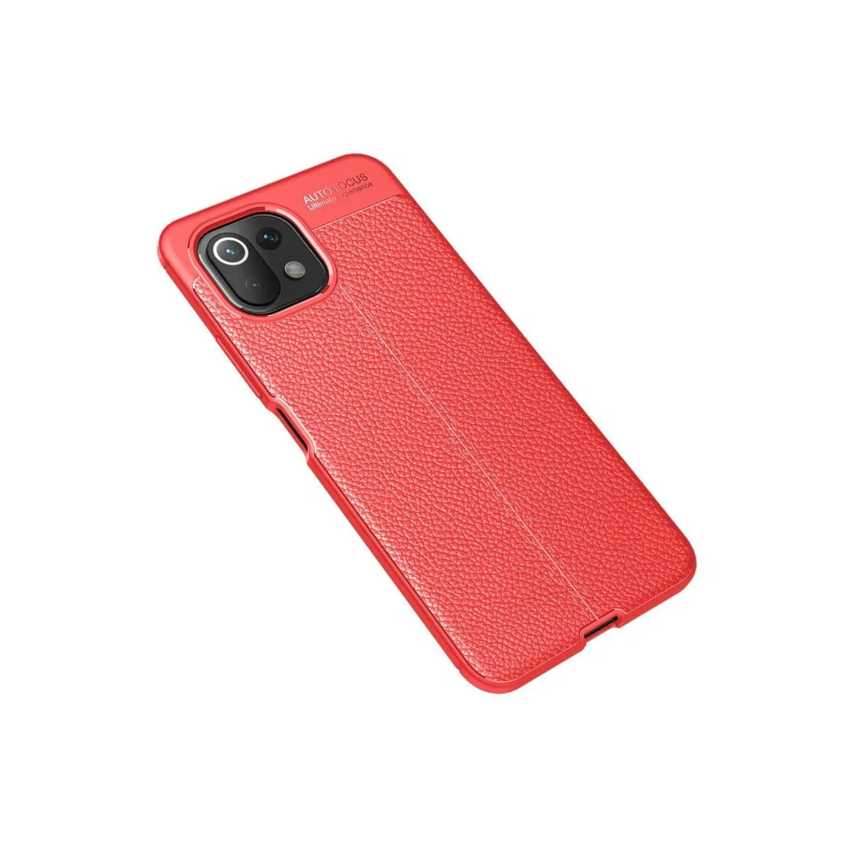 Xiaomi Mi 11 Lite Kılıf Auto Focus Kapak - Kırmızı görsel 2
