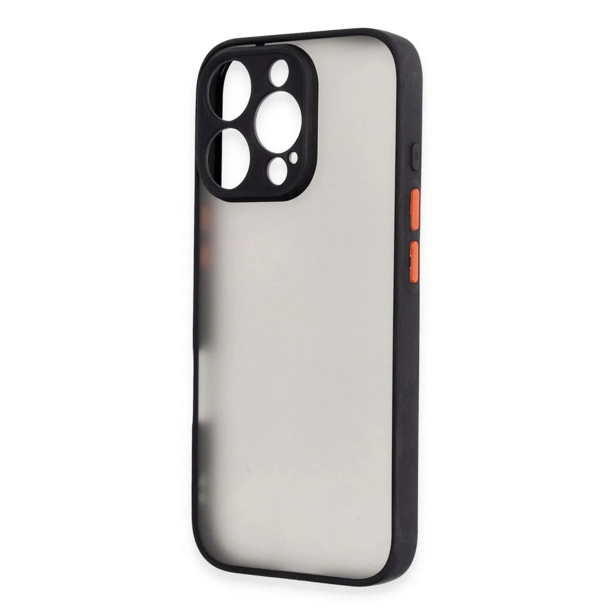 Apple İphone 16 Pro Max Kılıf Montreal Silikon Kapak - Siyah görsel 3
