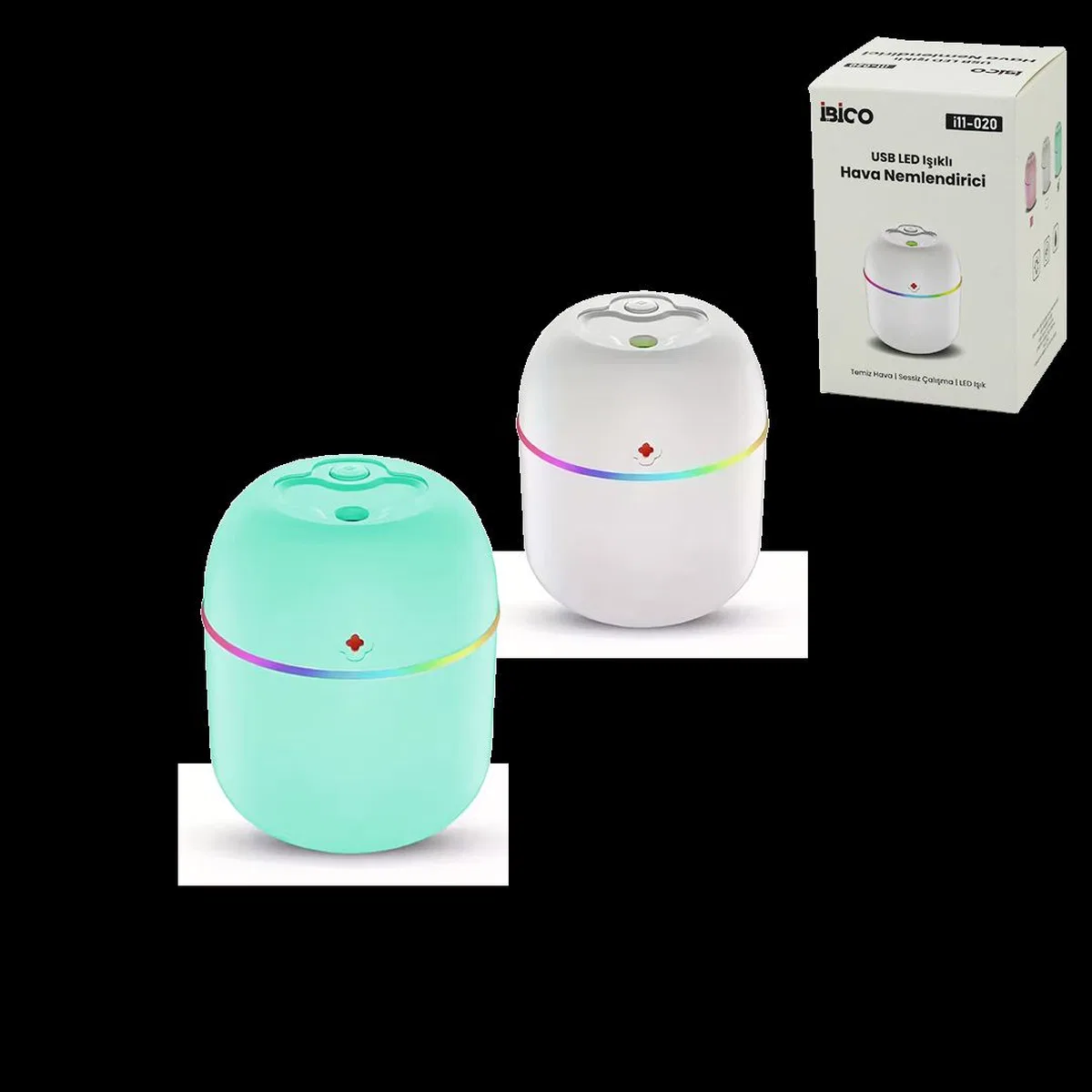 Mini USB Hava Nemlendirici ve Aroma Difüzör (LED, Taşınabilir) görsel 2
