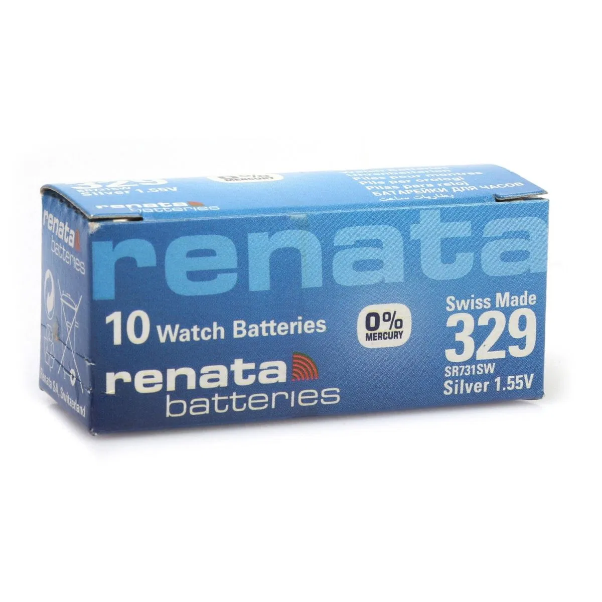 Renata 329 Sr731sw 1. 55v Alkalin Saat Pili 10 Adet