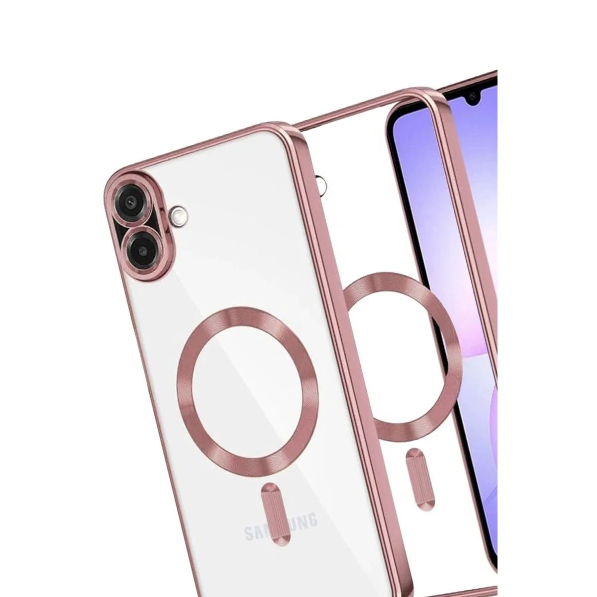 Samsung Galaxy A07 4g Kross Magneticsafe Kapak - Rose görsel 3