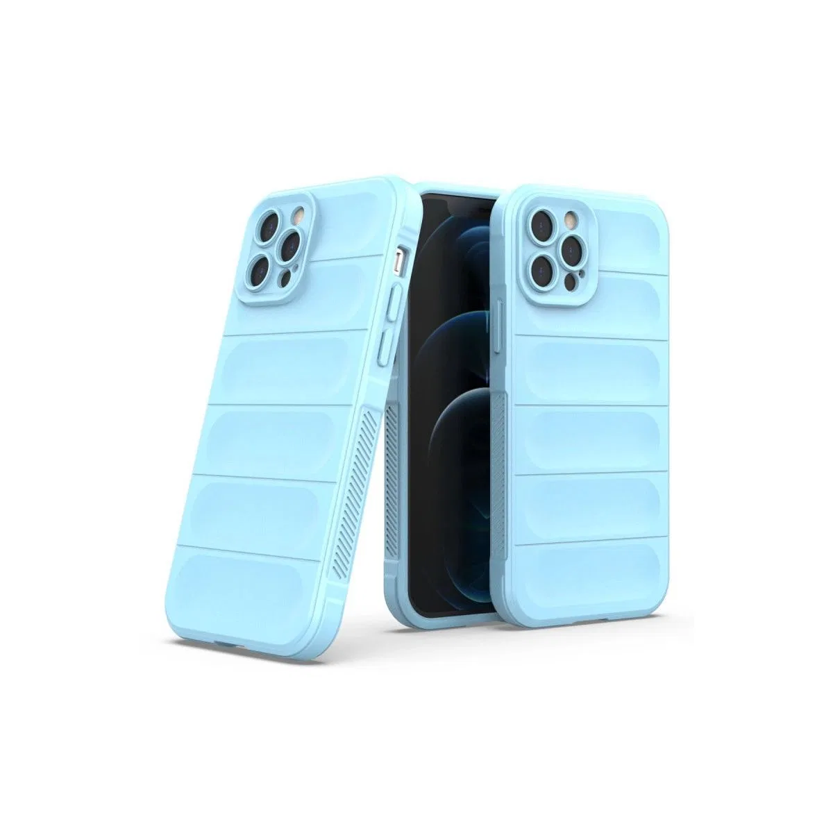 Apple İphone 12 Pro Kılıf Optimum Silikon - Sky Blue görsel 2
