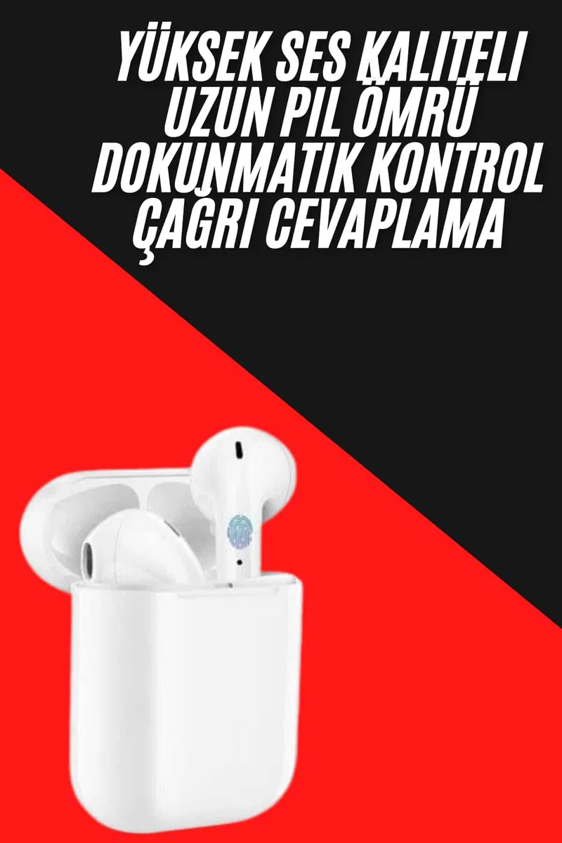 Yeni Nesil Çift Mikrofonlu Dokunmatik Kablosuz Bluetooth Kulaklık görsel 2