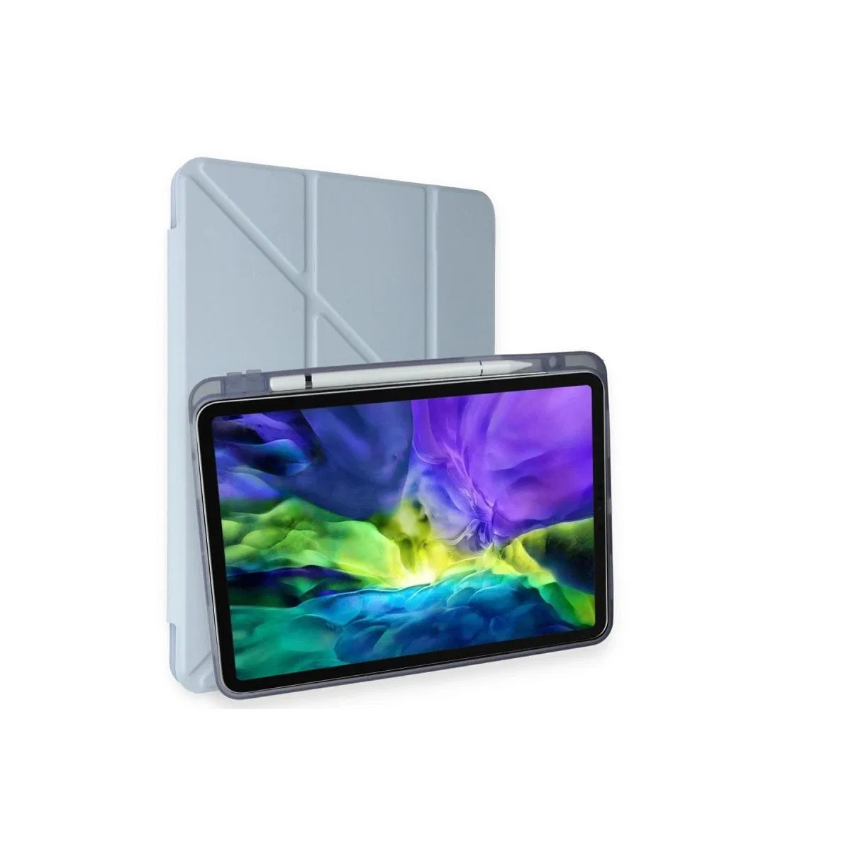 Apple İpad Air 4 10. 9 Kılıf Kalemlikli Mars Tablet Kılıfı - Mavi