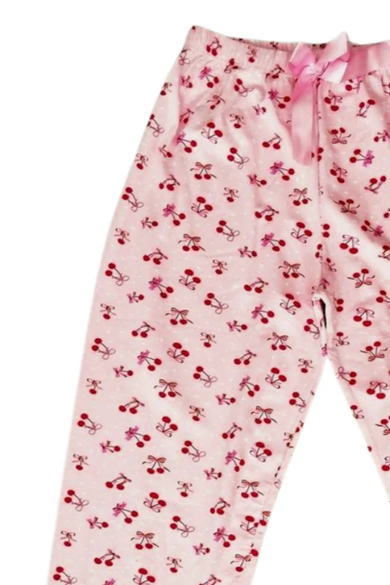 Beli Lastikli Mevsimlik Viskon Penye Pantolon Pembe görsel 2