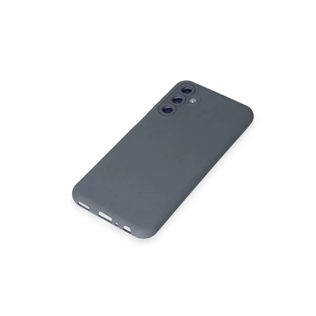 Samsung Galaxy M14 5g Kılıf Nano İçi Kadife Silikon - Gri görsel 4
