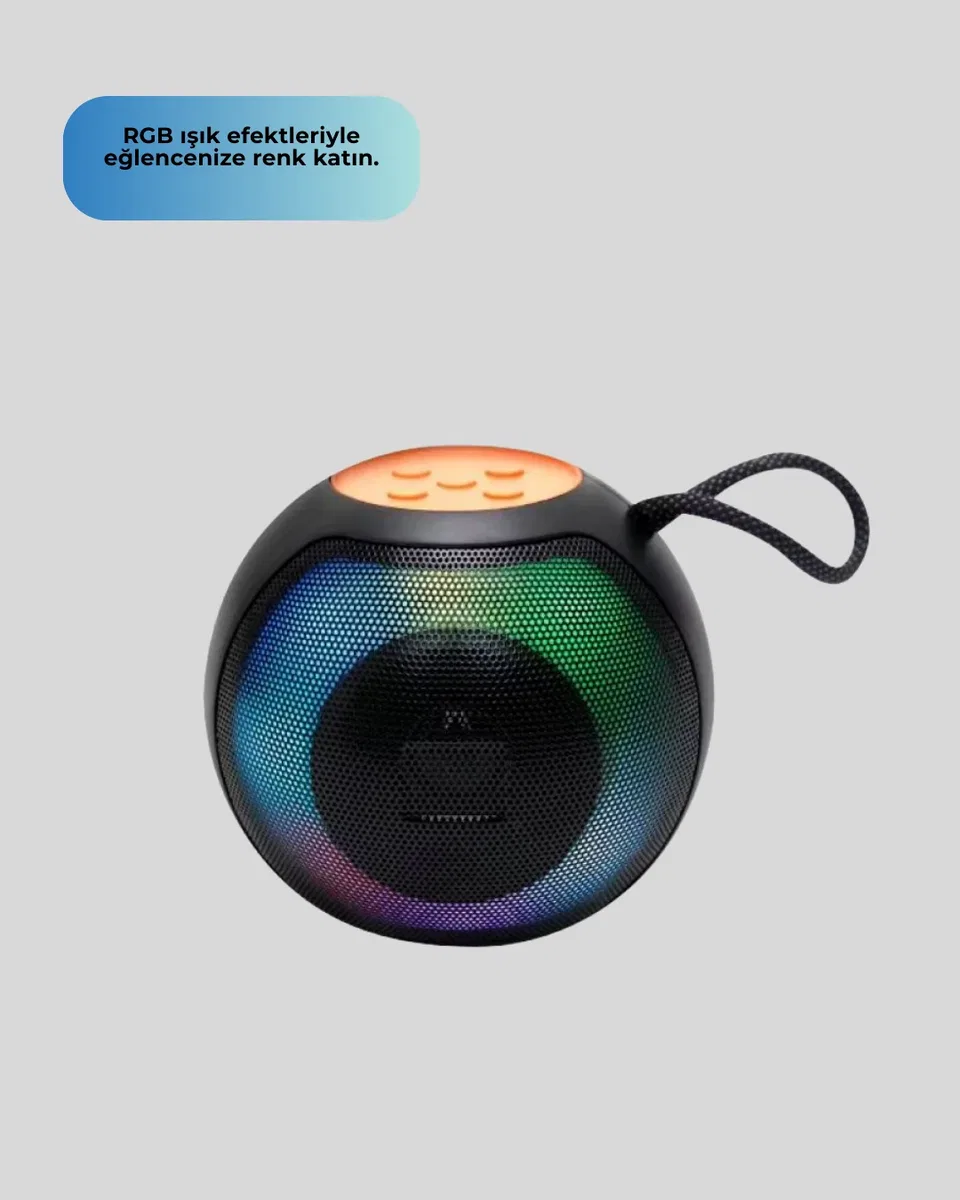 360° Stereo Surround Sesli Taşınabilir Hoparlör görsel 4