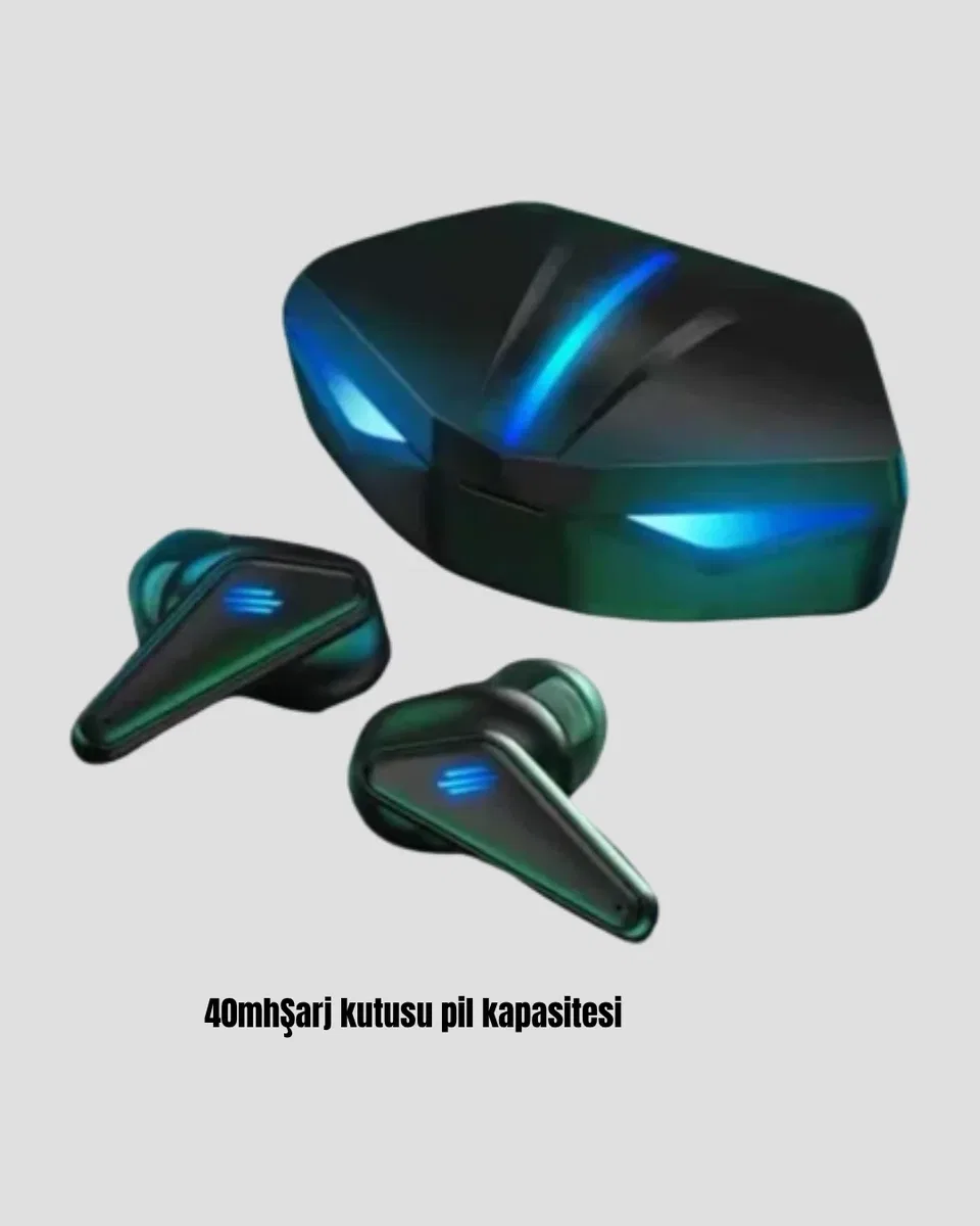 Tam Kablosuz Oyuncu Kulaklığı 5. 0 Bluetooth LED Kontrollü Yeni Nesil görsel 3