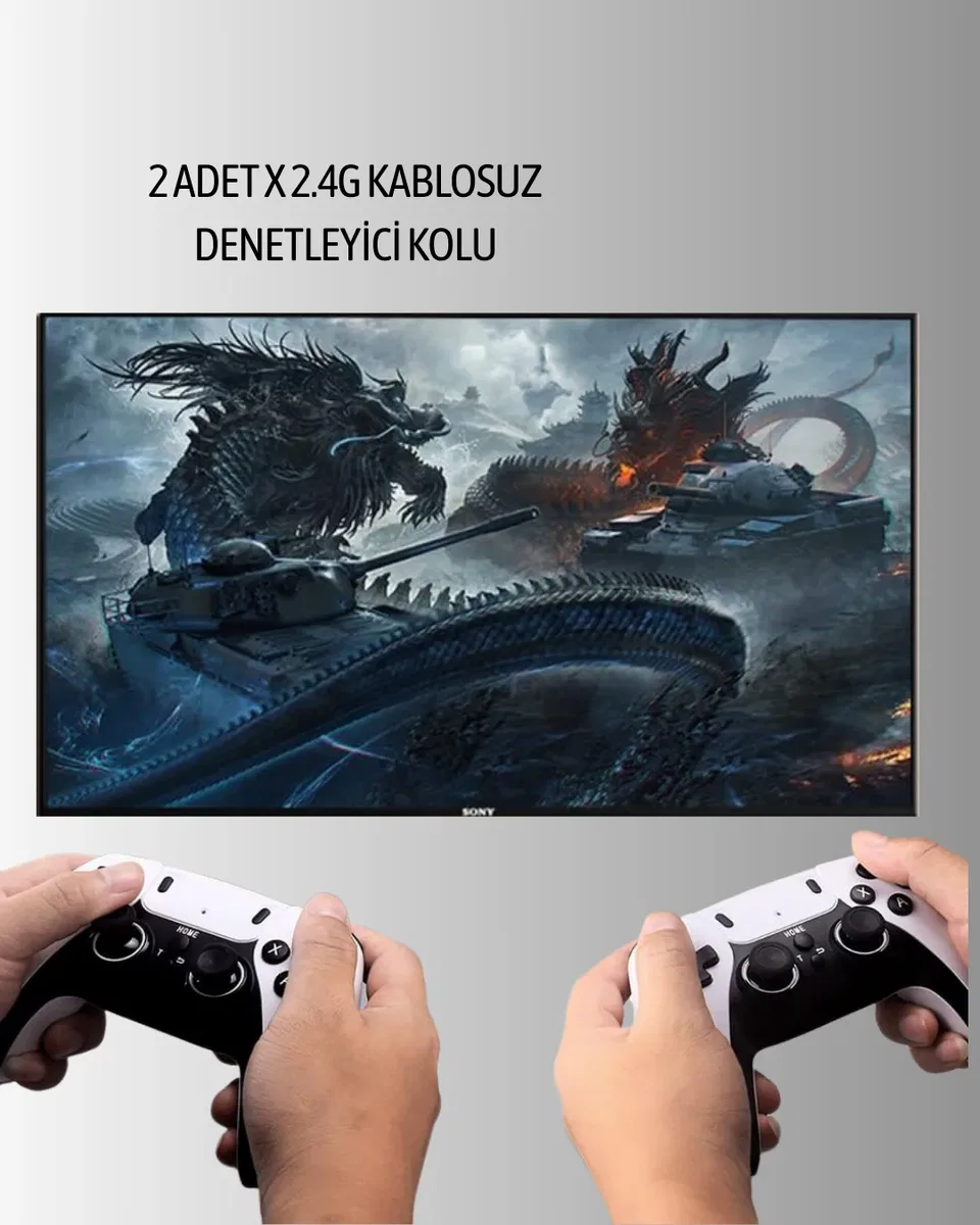Çoklu Oyun Seçenekli TV Bağlantılı Oyun Konsolu görsel 2