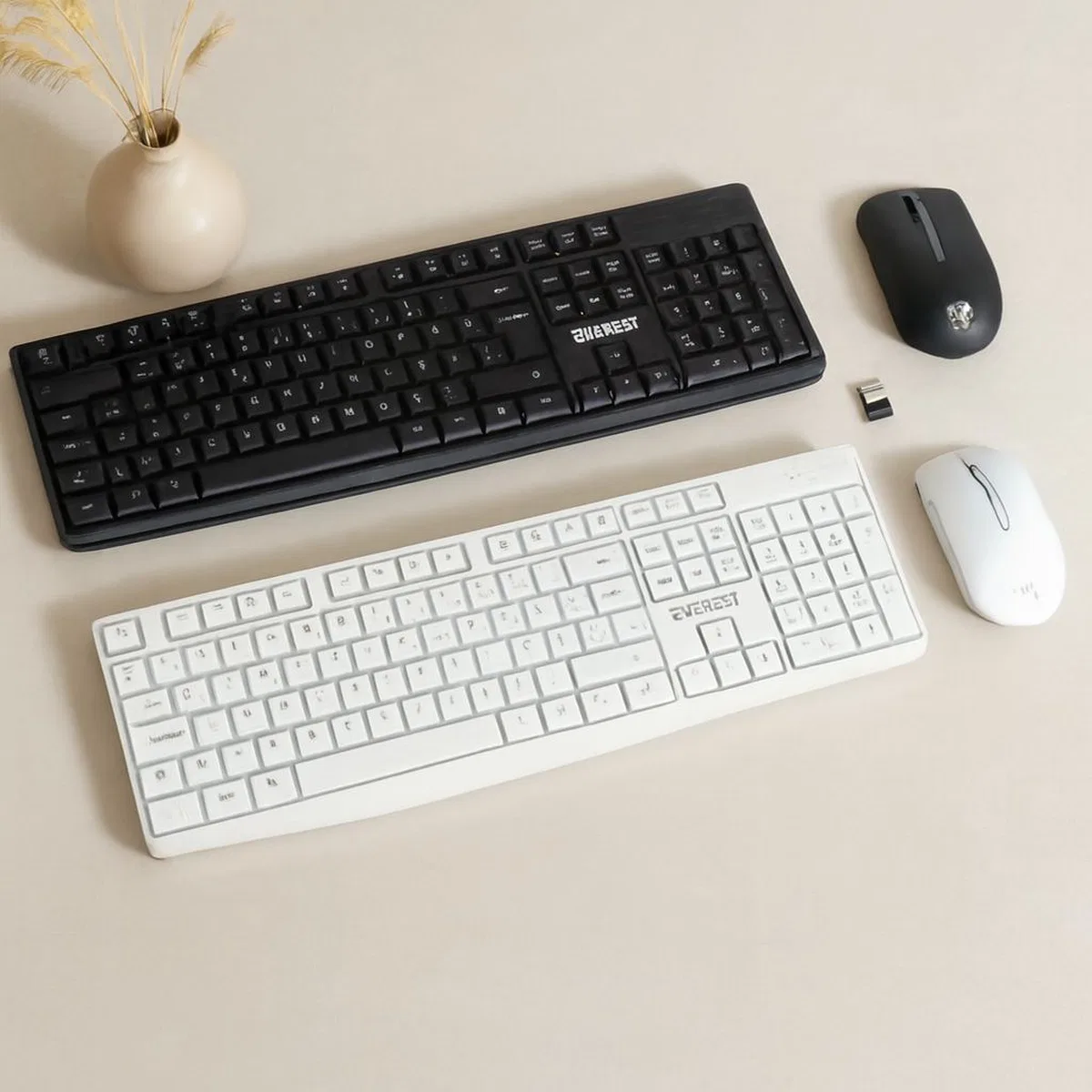 Kablosuz Klavye ve Mouse Seti - Q Düzeni görsel 2