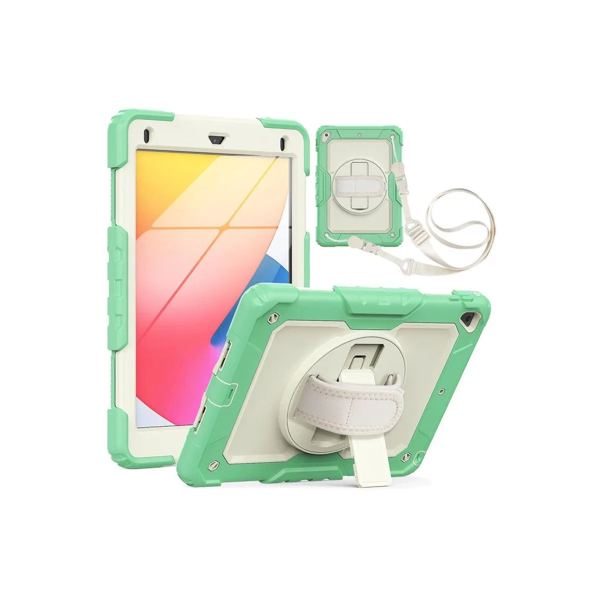 Apple İpad 5 Air 9. 7 Kılıf Strap New Tablet Kapak - Yeşil