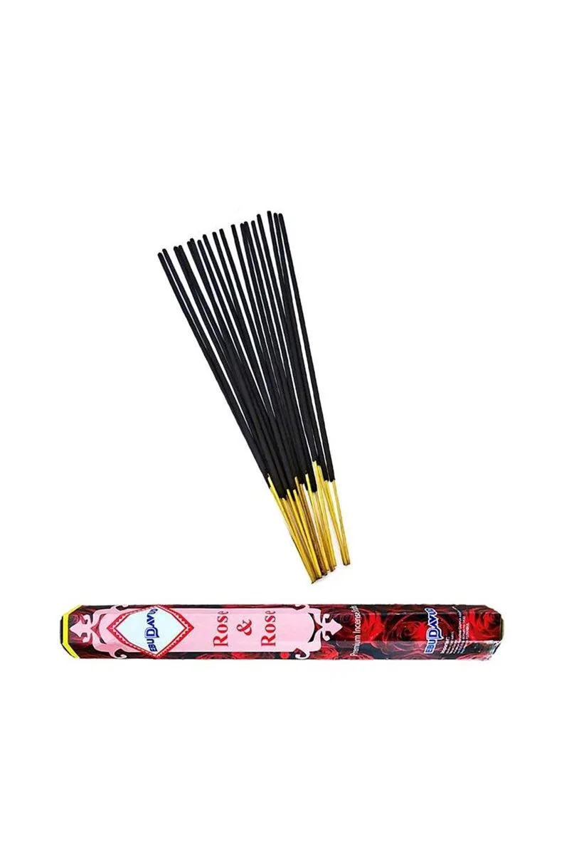 3 Paket 20 Çubuklu Tütsü Musk - Wood - Red Rose - Kayık Hediyeli görsel 3