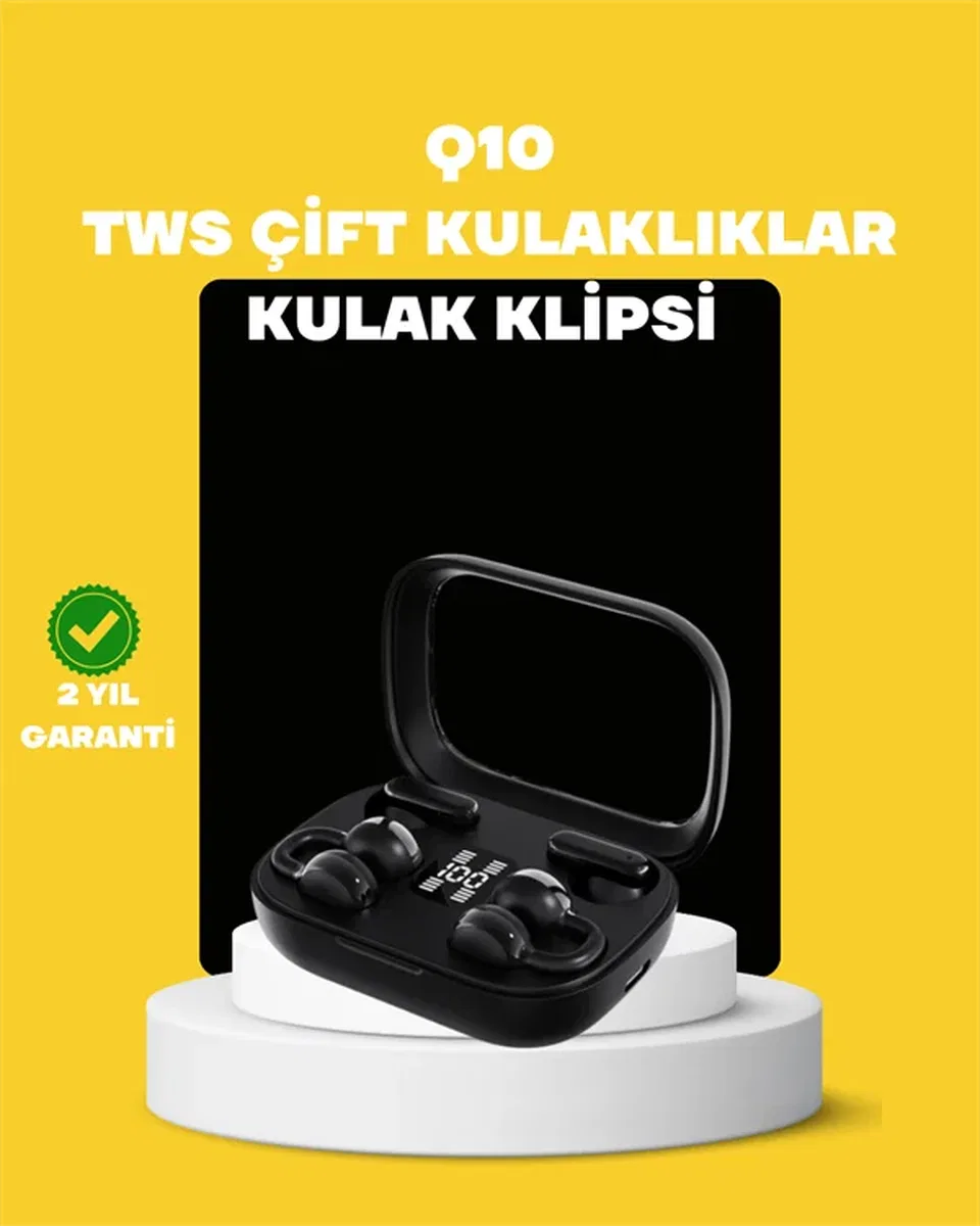 TWS Q10 Kablosuz Kulaklık – Şarj Kutulu, Yüksek Ses Kalitesi, Bluetooth 5. 4