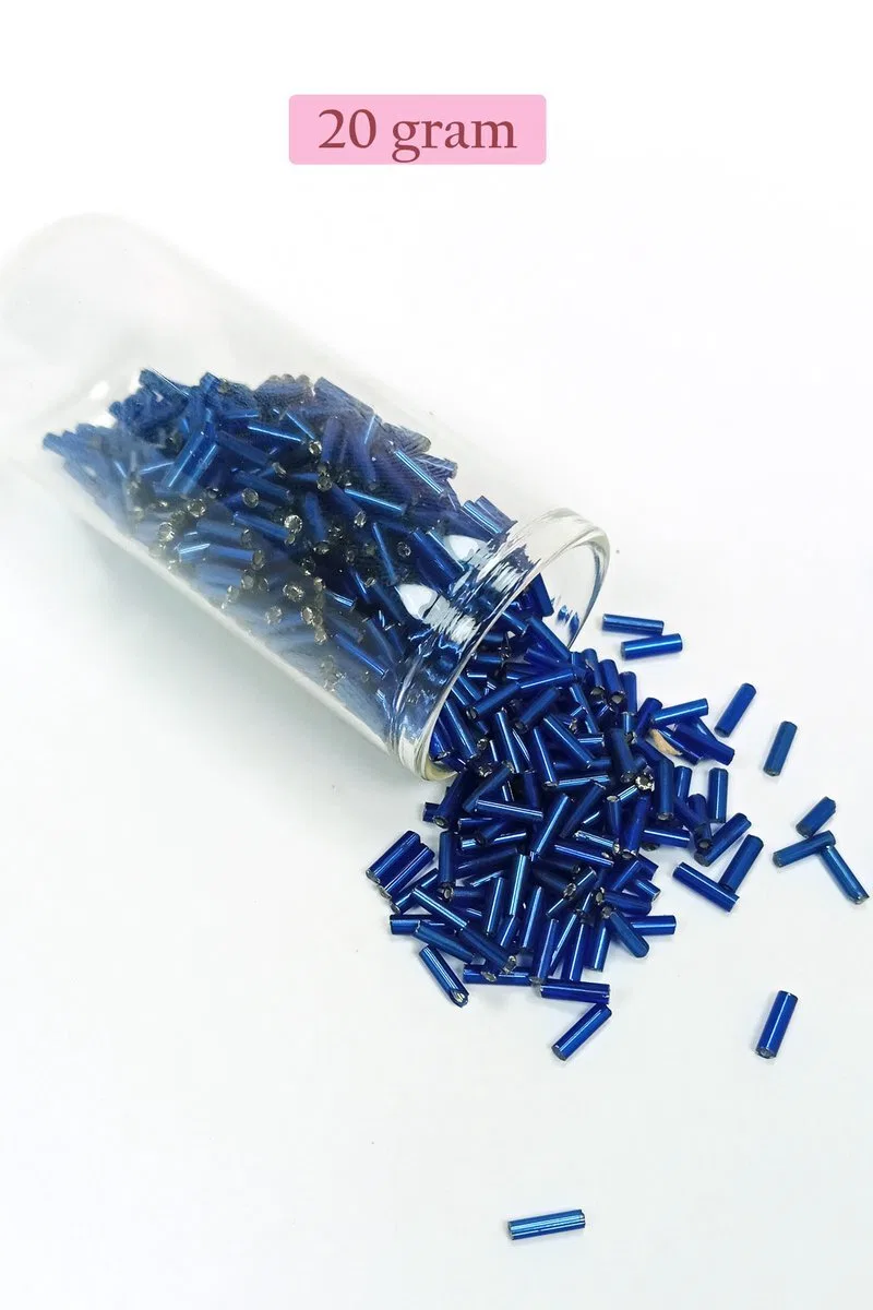 Uzun Boru Kesme Boncuk Çap 2mm Uzunluk 10 mm - 4 Renk - Toplam 80 Gram - BNC428 görsel 3