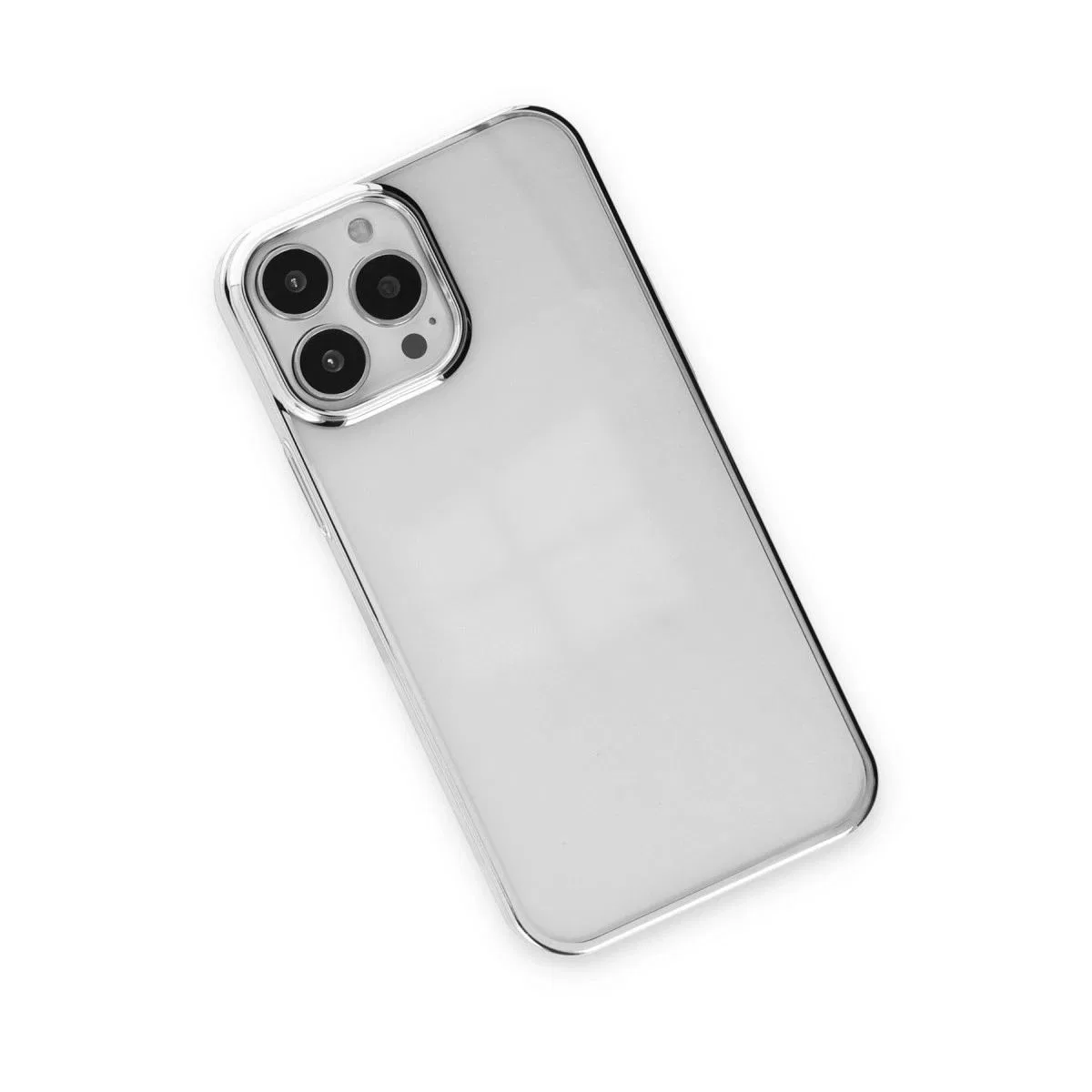 Apple İphone 14 Pro Kılıf Element Silikon - Gümüş görsel 3