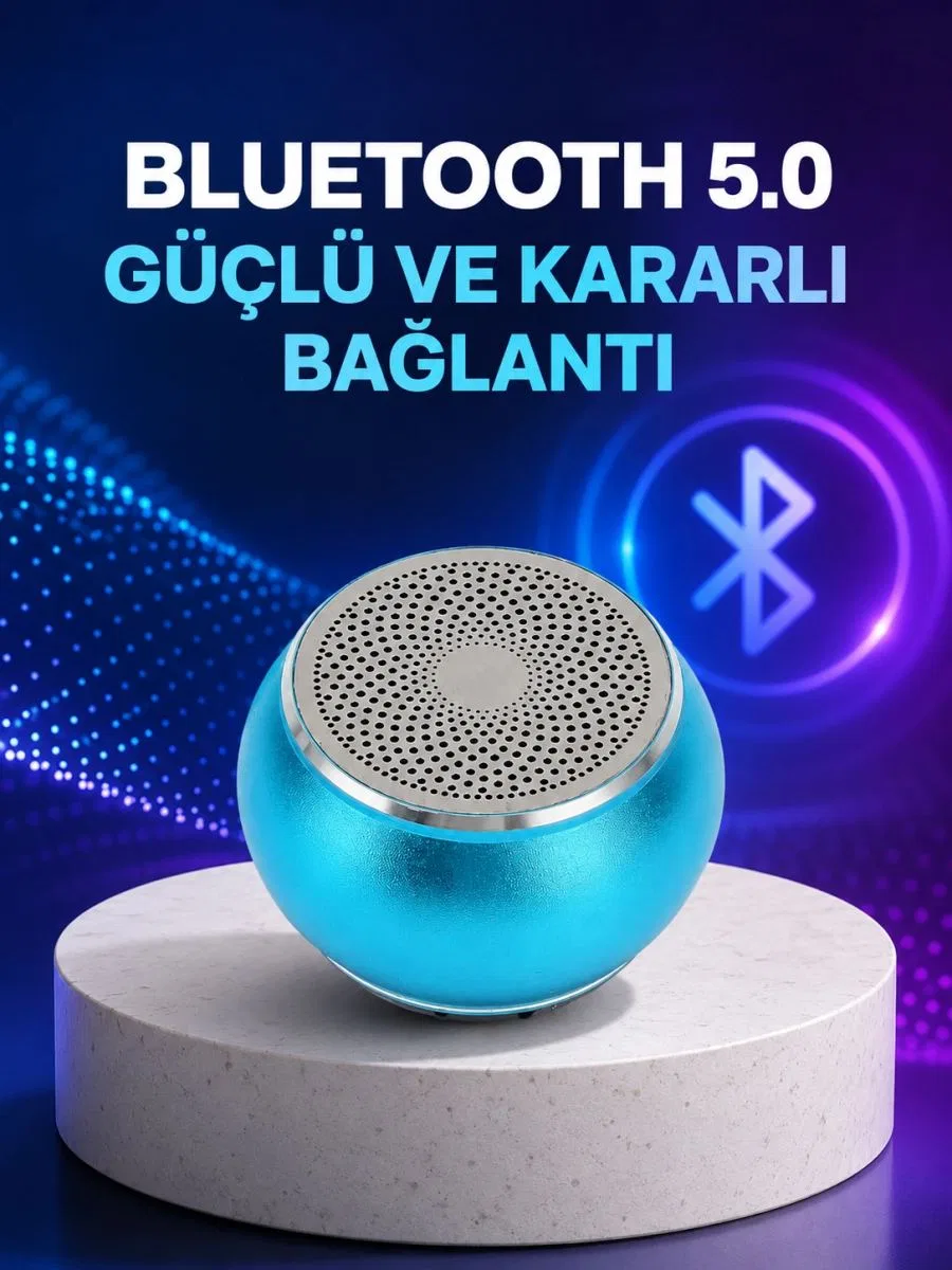 Mini Bluetooth Speaker | Uzun Pil Ömrü, Şık Ve Hafif Tasarım Yeni Nesil