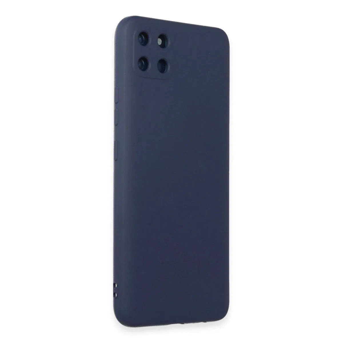 Realme C11 Kılıf Nano İçi Kadife Silikon - Lacivert görsel 2