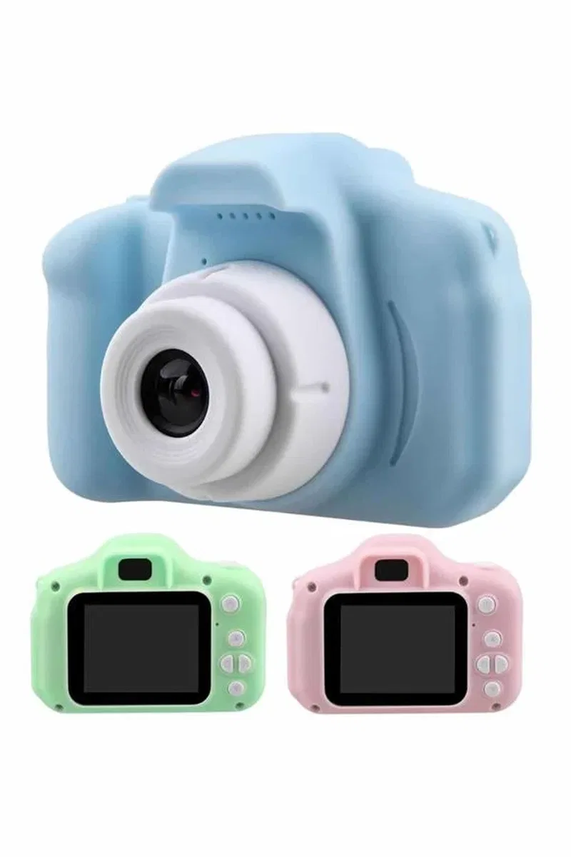 Çocuklara Özel Fotoğraf Ve Video Çeken Mini Çok Renkli Fotoğraf Makinesi