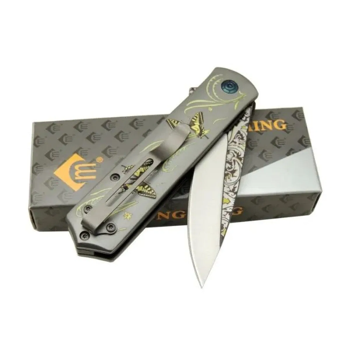 Chongming Cm83 Çakı Butterfly 20 Cm Manuel, Kemerlikli görsel 2