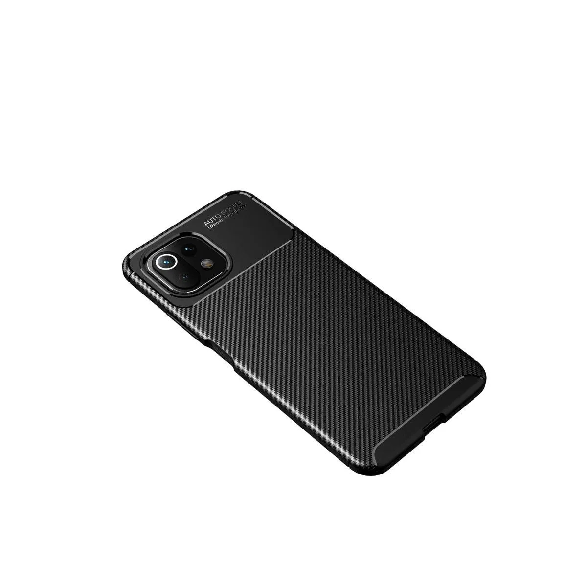Xiaomi Mi 11 Lite Kılıf Auto Focus Karbon Kapak - Siyah görsel 4