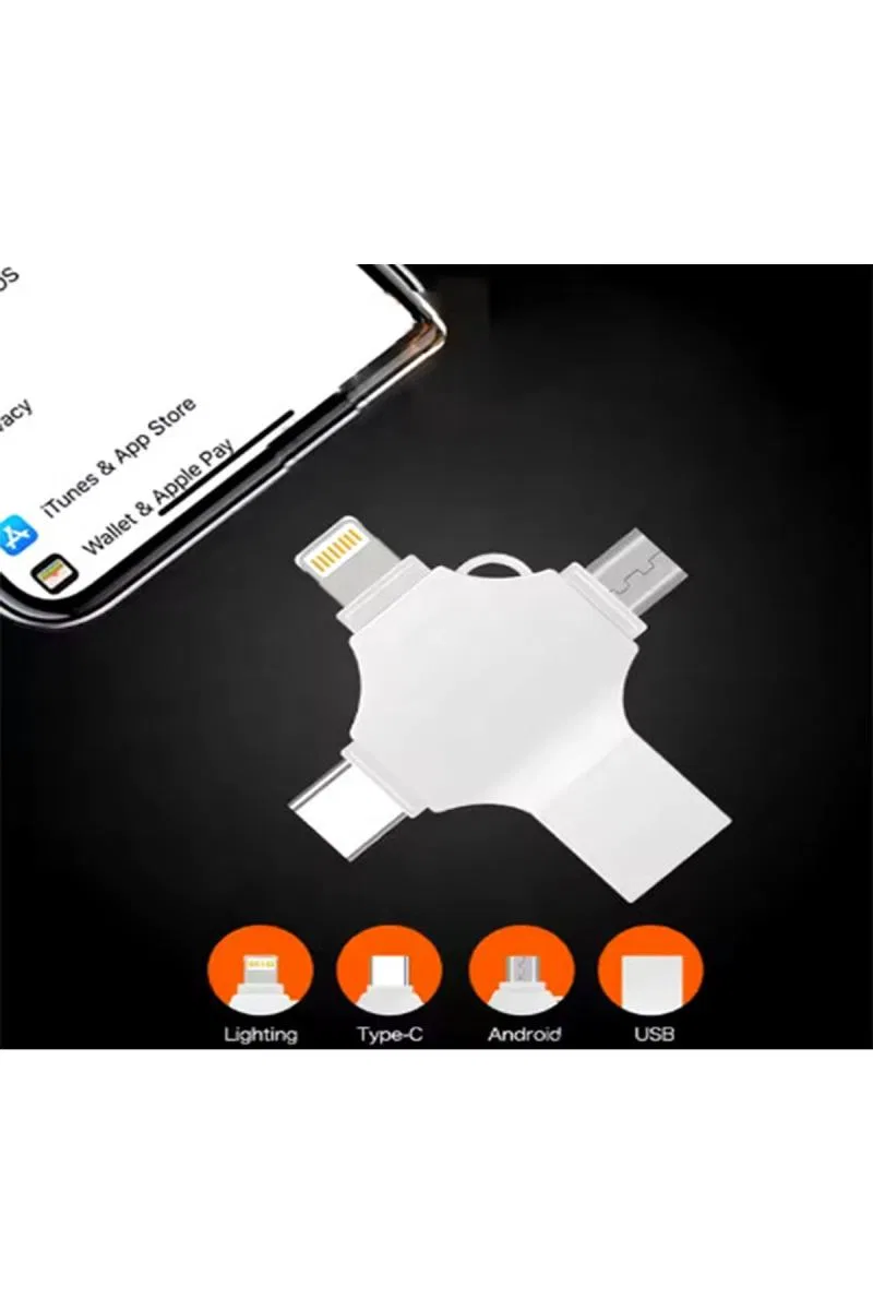 Otg 4in1 Cep Telefonu Çok Fonksiyonlu Usb Flash Bellek 64 Gb Type-c, Micro Sd Ve Kart Okuyucu görsel 5