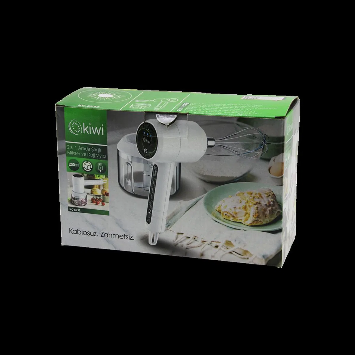 2in1 USB Şarjlı Mixer ve Doğrayıcı 200ml 20W (1500mAh) görsel 2