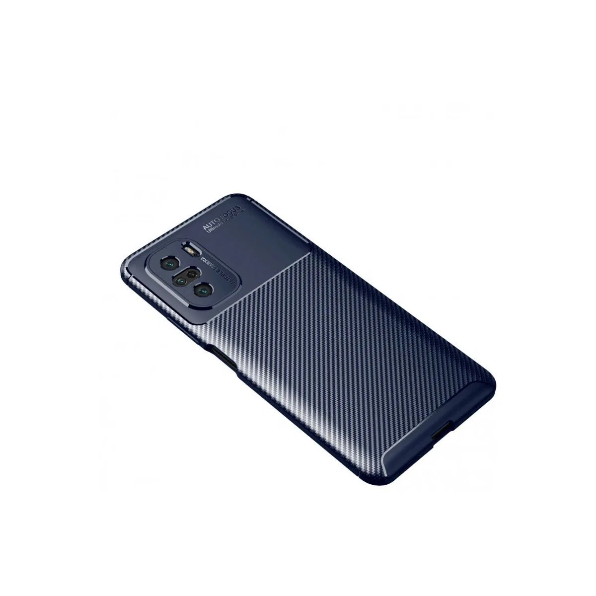 Xiaomi Poco F3 Kılıf Auto Focus Karbon Kapak - Lacivert görsel 2