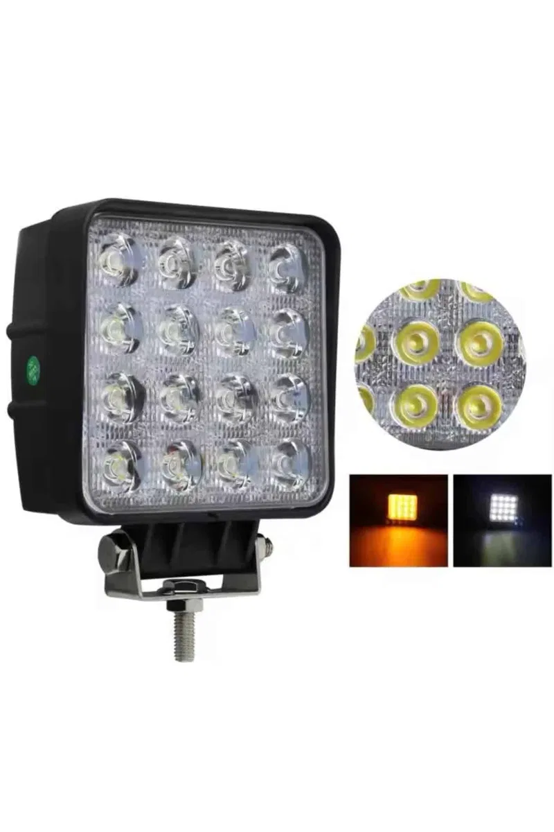 Oto Lamba 10 Led Işık Ayarlanabilir Yüksek Aydınlatmalı Beyaz Far görsel 2
