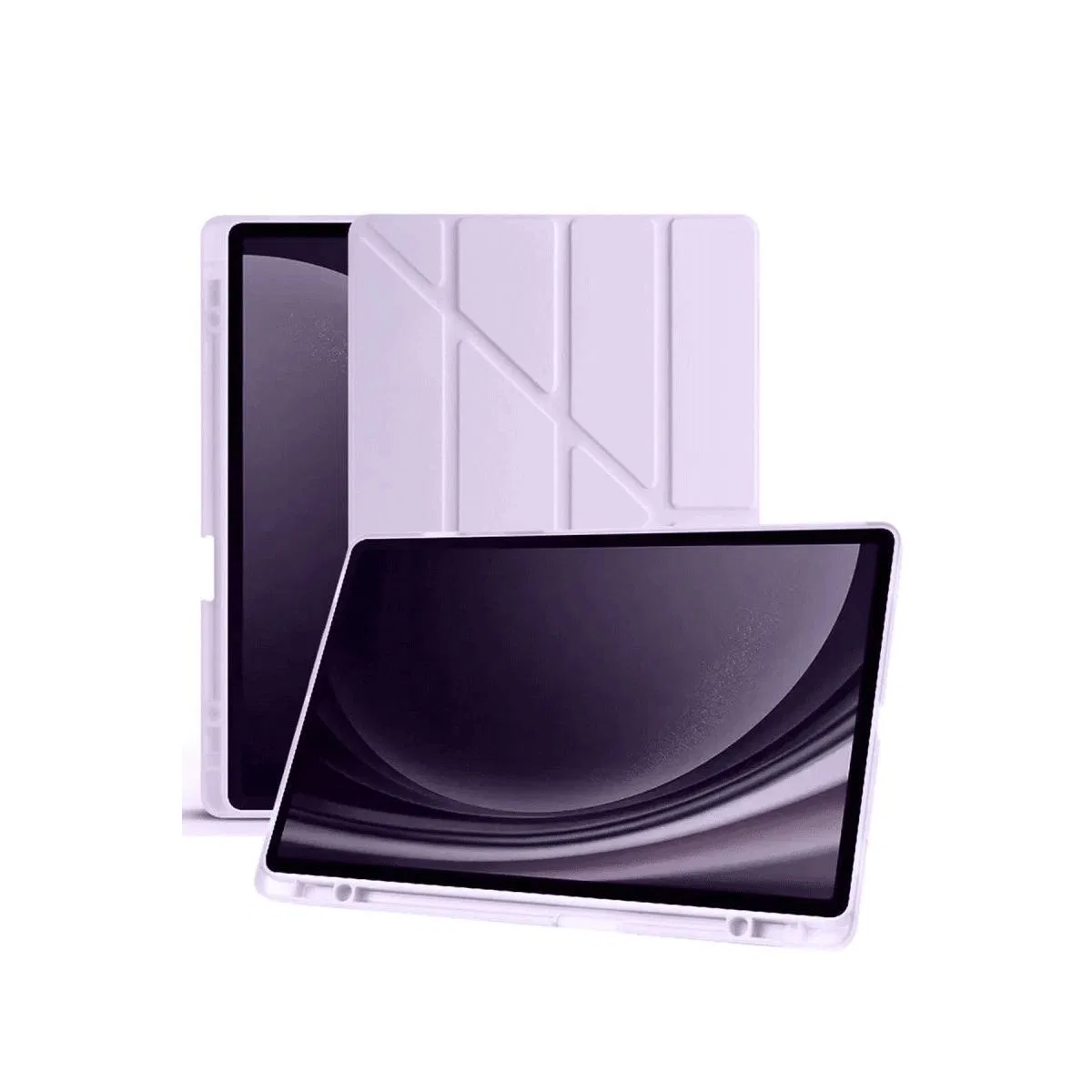 Samsung Galaxy X610 Tab S9 Fe Plus 12. 4 Kılıf Kalemlikli Mars Tablet Kılıfı - Lila görsel 3