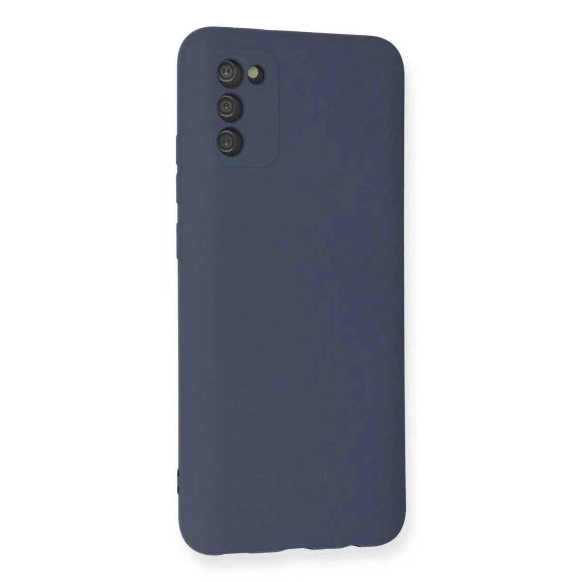 Samsung Galaxy A03s Kılıf Nano İçi Kadife Silikon - Gri görsel 3