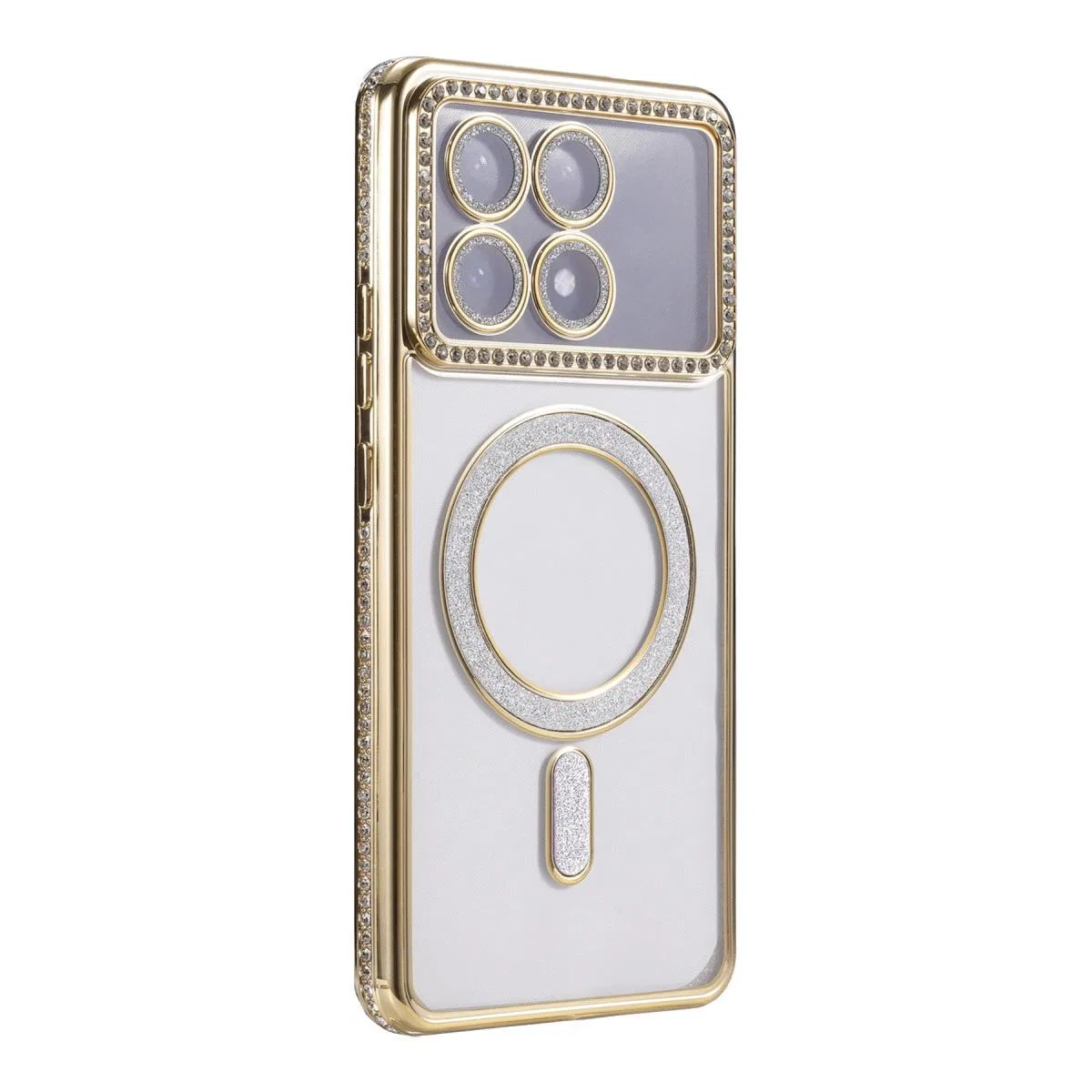 Xiaomi Poco X6 Pro Joke Simli Magneticsafe Kılıf - Gold görsel 3