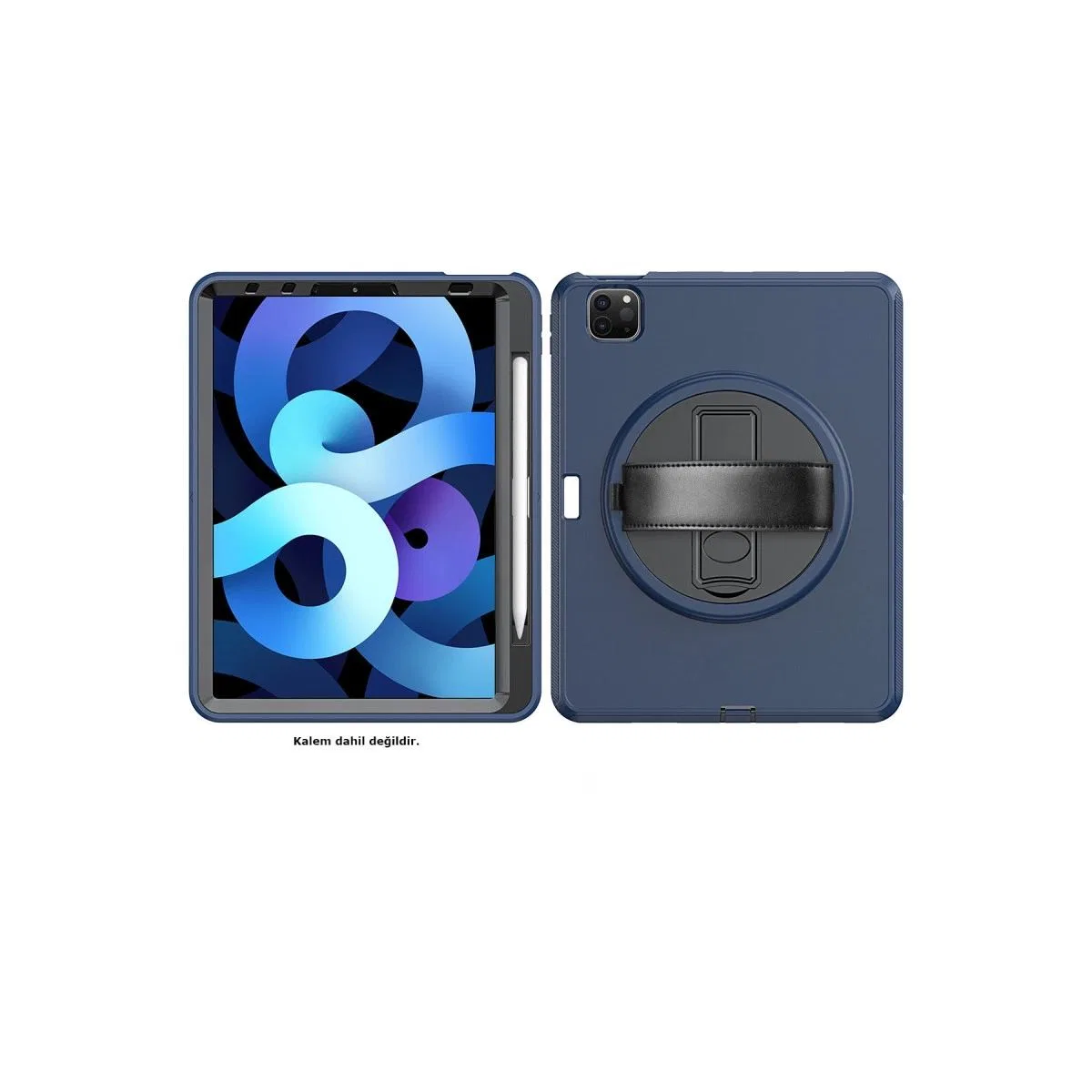 Apple İpad Pro 11 (2018) Kılıf Hand Strap Tablet Kılıfı - Lacivert görsel 2