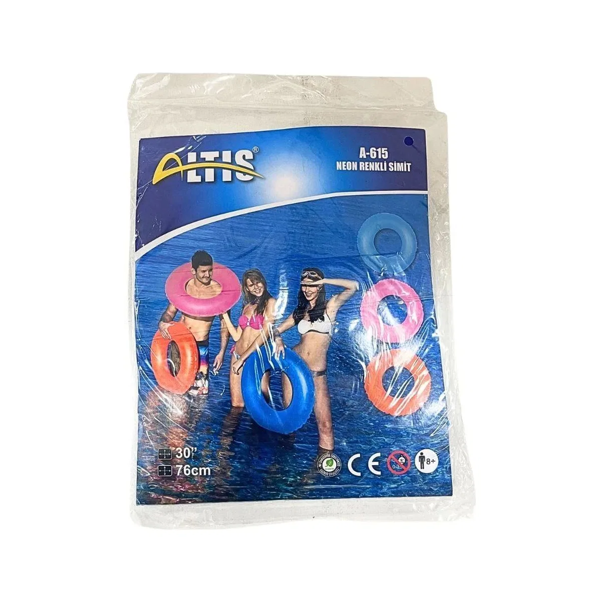 Neon Renkli Simit 71 cm görsel 2