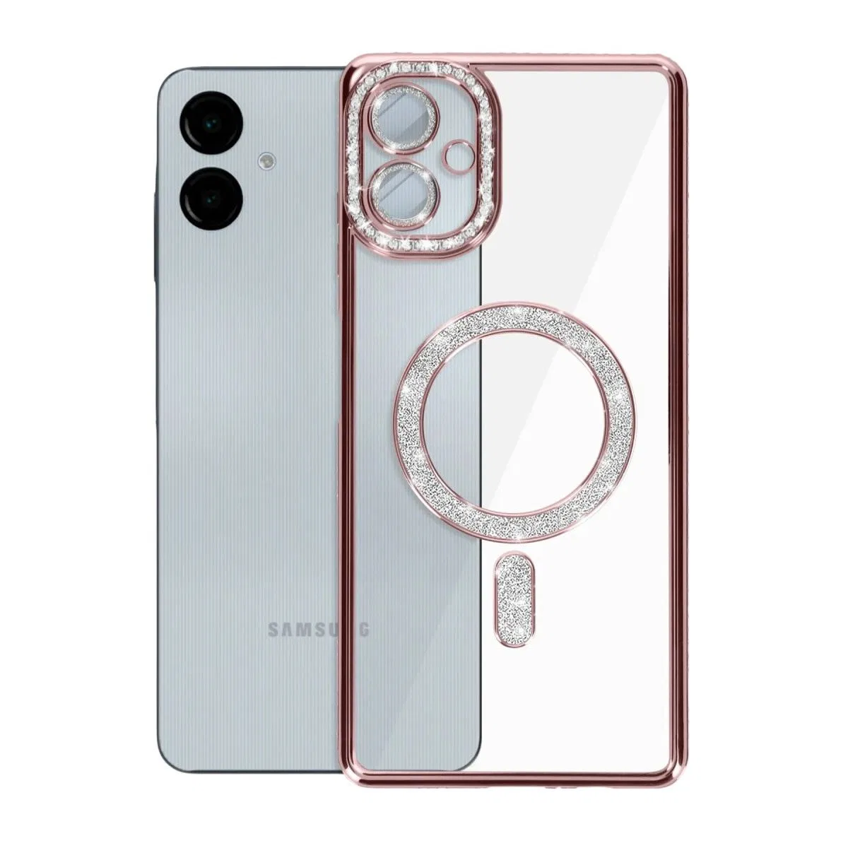 Samsung Galaxy A06 Joke Simli Magneticsafe Kılıf - Pembe görsel 6